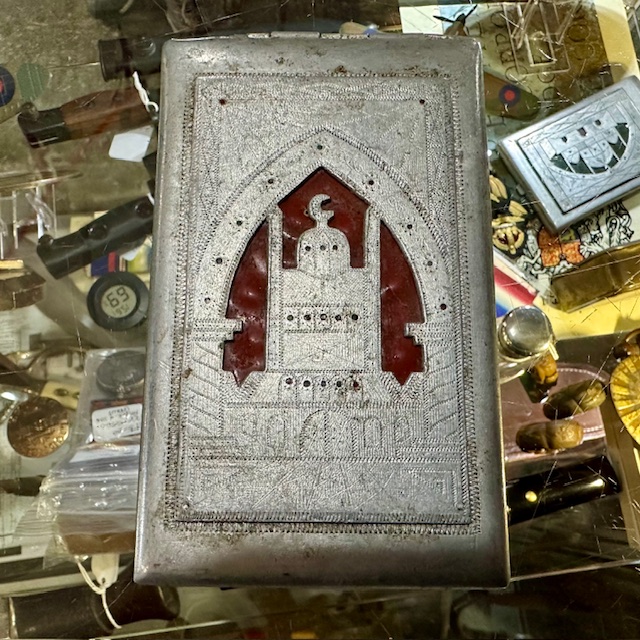 Ref: XXX - WW2 Italian Prisoner of War Cigarette Case Made from a Mess Tin.